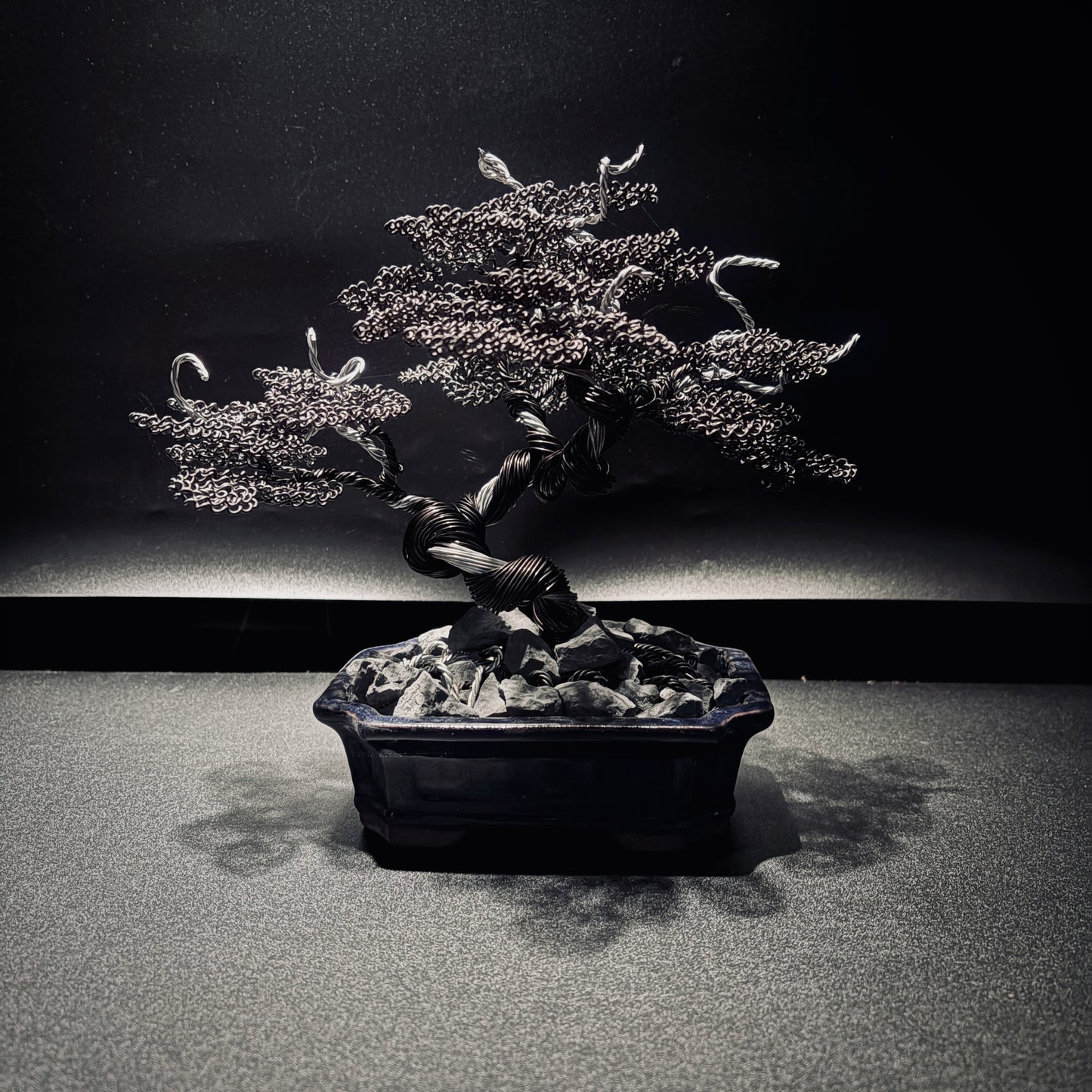 ALUMINUM SHARI CYPRESS Black & Silver 鋁．舍利真柏-黑銀