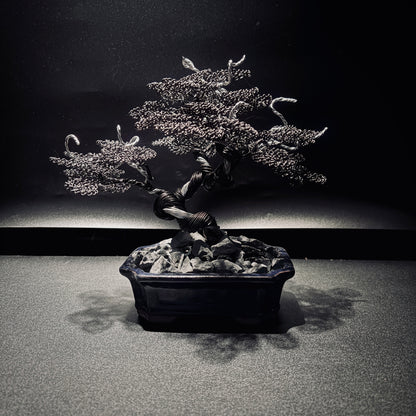 ALUMINUM SHARI CYPRESS Black & Silver 鋁．舍利真柏-黑銀