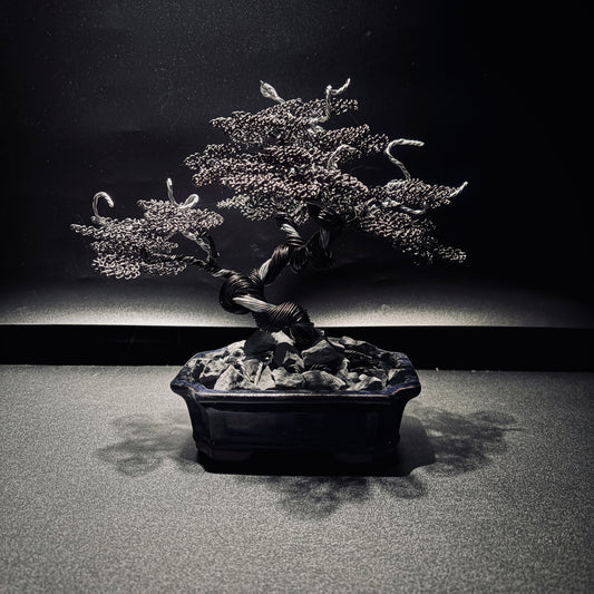 ALUMINUM SHARI CYPRESS Black & Silver 鋁．舍利真柏-黑銀
