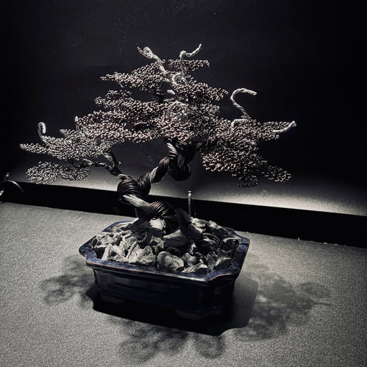 ALUMINUM SHARI CYPRESS Black & Silver 鋁．舍利真柏-黑銀