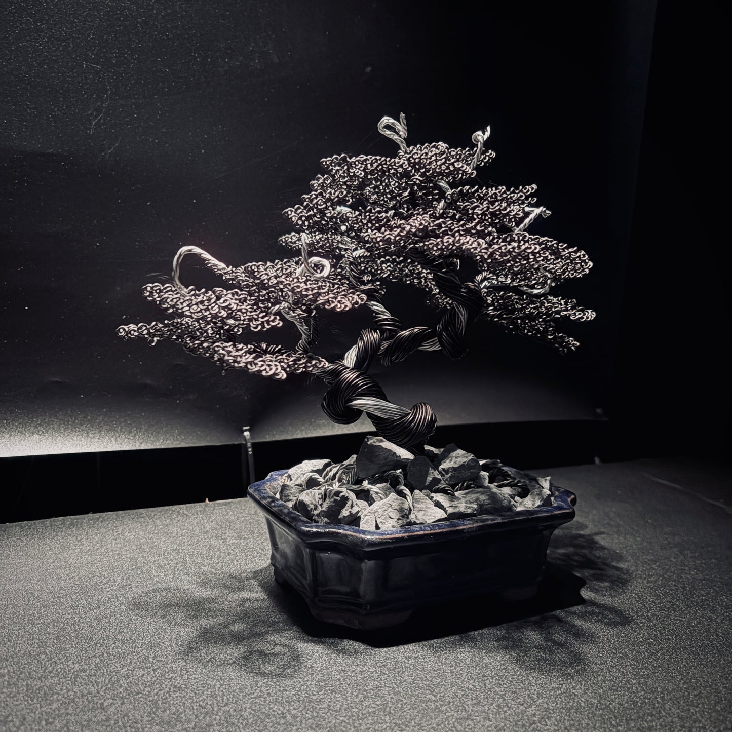 ALUMINUM SHARI CYPRESS Black & Silver 鋁．舍利真柏-黑銀