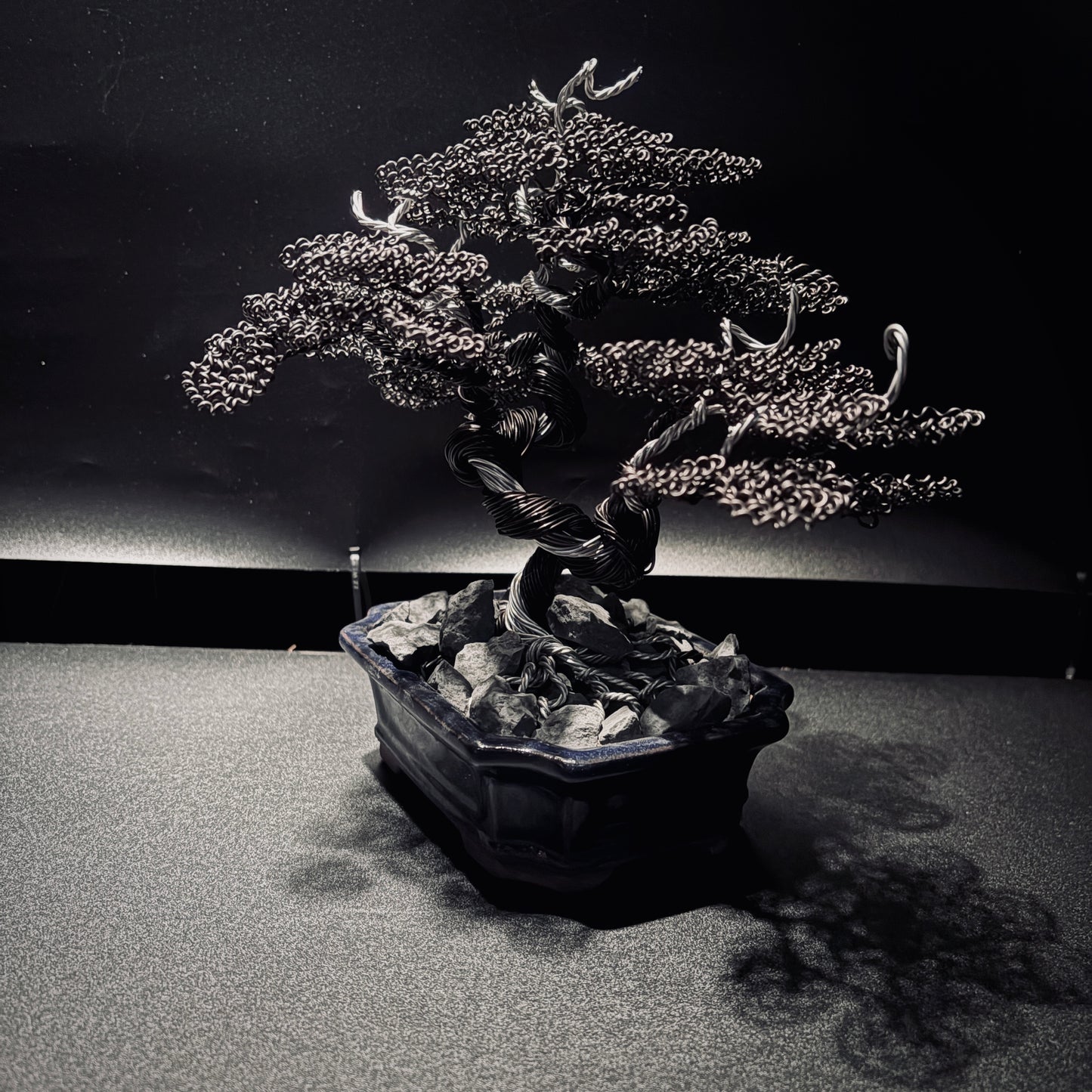 ALUMINUM SHARI CYPRESS Black & Silver 鋁．舍利真柏-黑銀