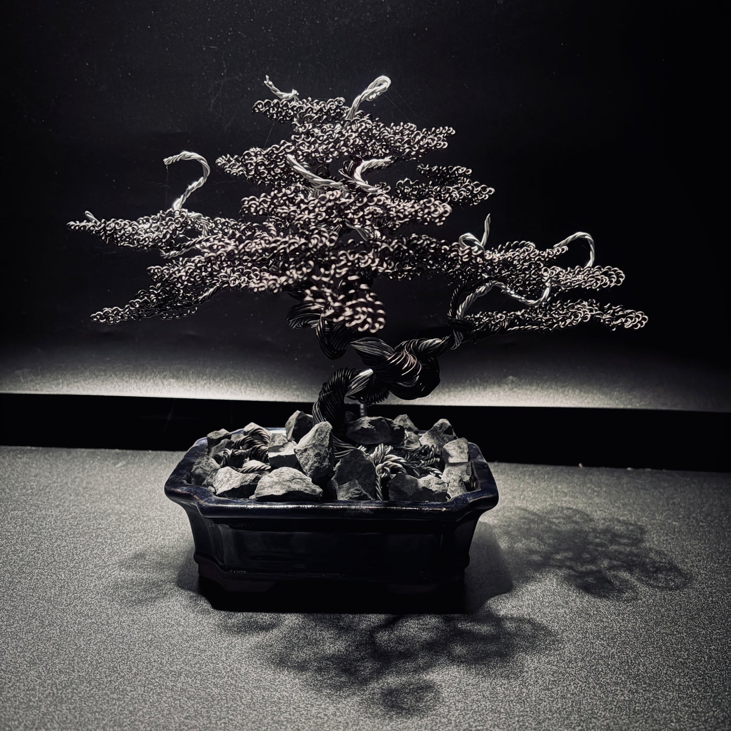 ALUMINUM SHARI CYPRESS Black & Silver 鋁．舍利真柏-黑銀