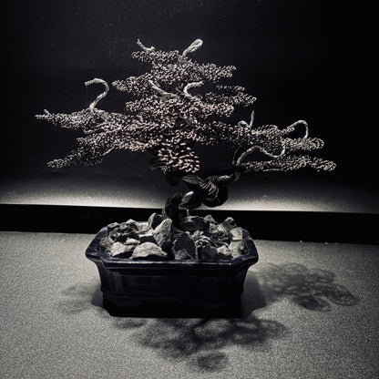 ALUMINUM SHARI CYPRESS Black & Silver 鋁．舍利真柏-黑銀