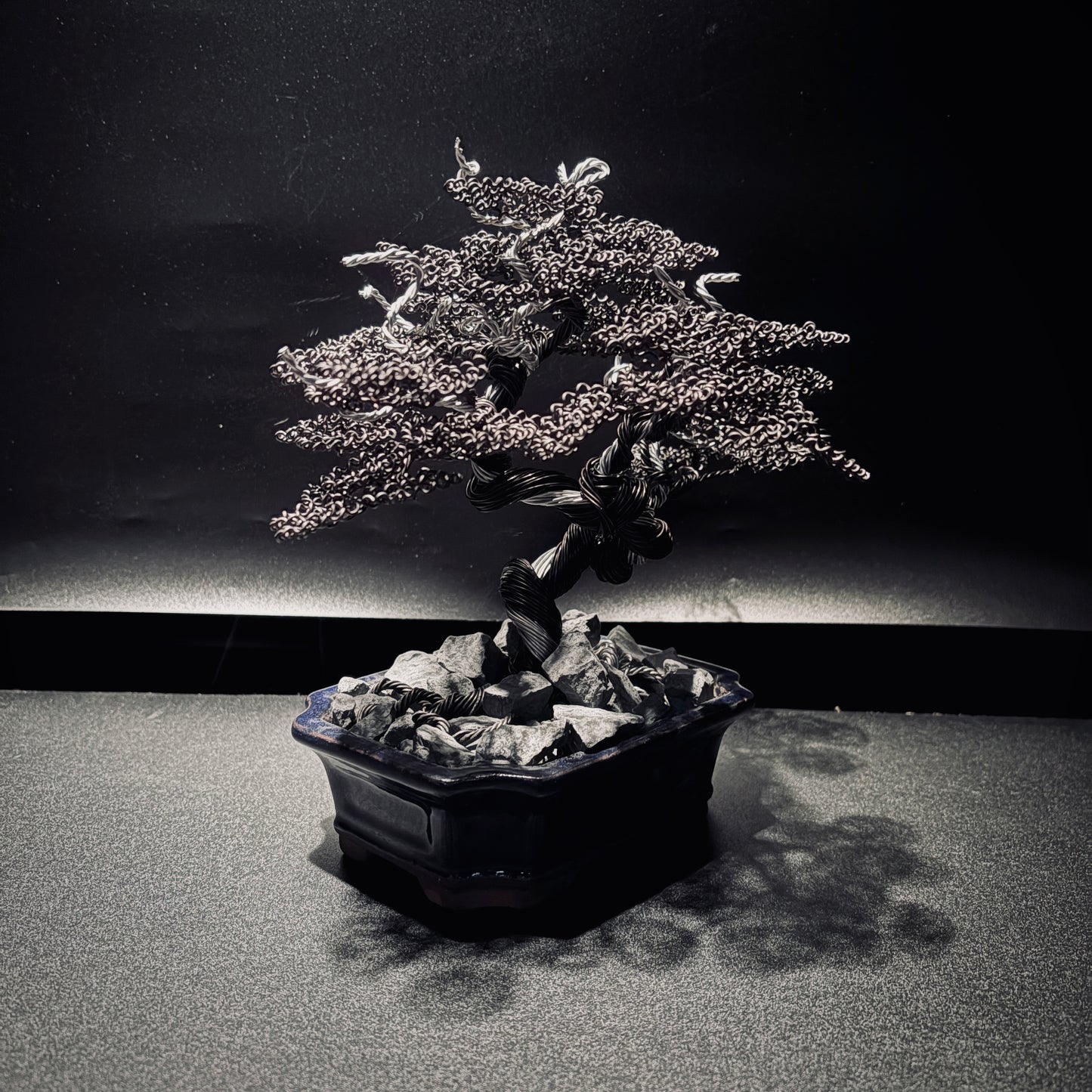 ALUMINUM SHARI CYPRESS Black & Silver 鋁．舍利真柏-黑銀