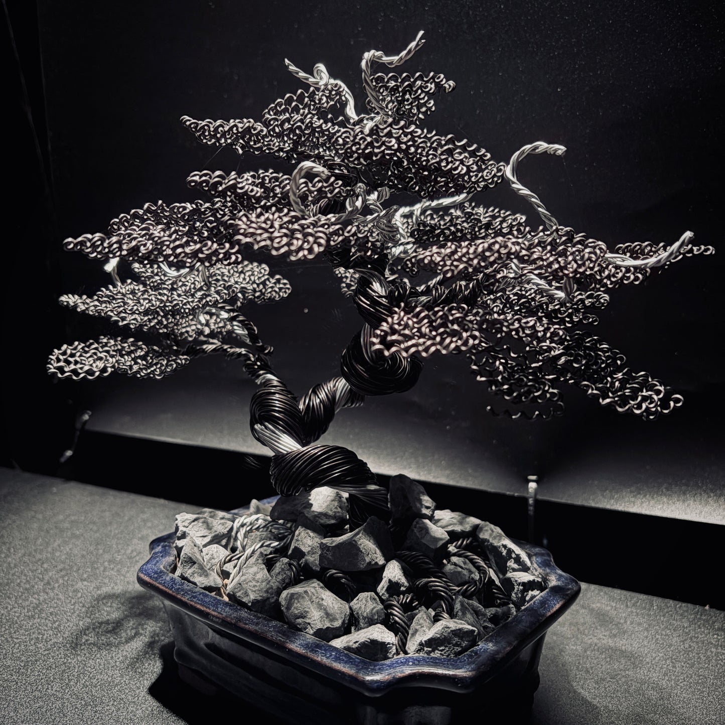 ALUMINUM SHARI CYPRESS Black & Silver 鋁．舍利真柏-黑銀
