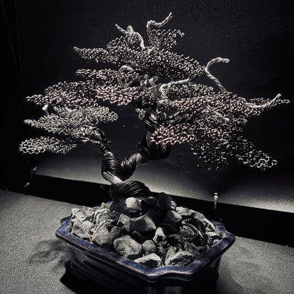ALUMINUM SHARI CYPRESS Black & Silver 鋁．舍利真柏-黑銀