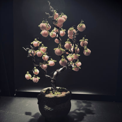 ALUMINUM SHARI Peach Tree Pink & Silver 鋁．水蜜桃樹