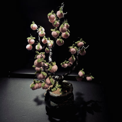 ALUMINUM SHARI Peach Tree Pink & Silver 鋁．水蜜桃樹